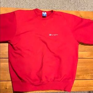 Champion Sweatshirt,Red, X-Large